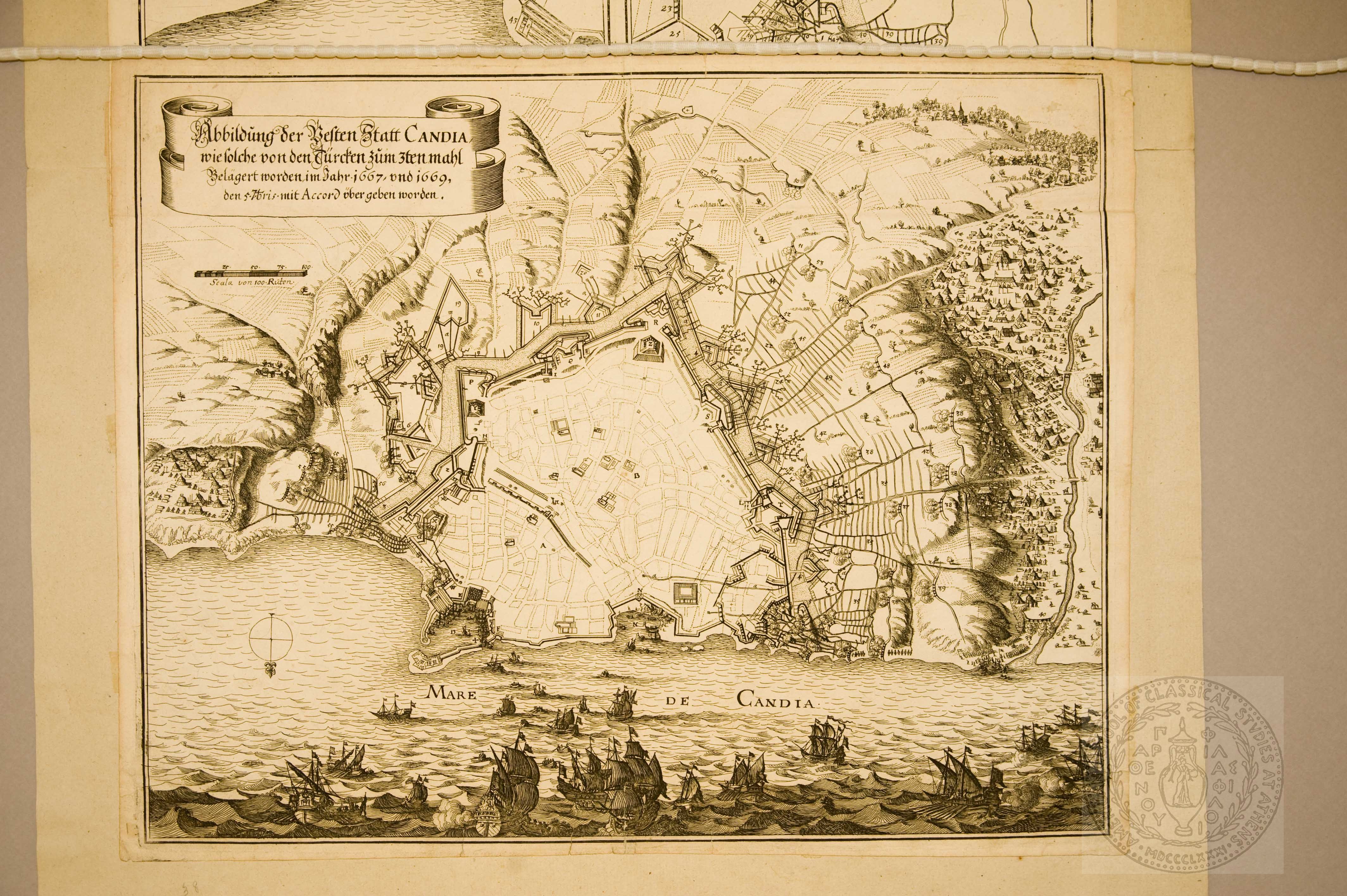 Abbildung der Vesten Statt Candia wie solche…..